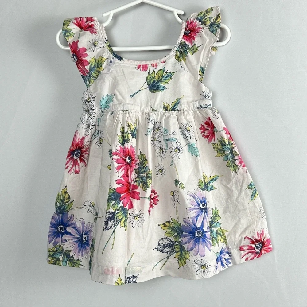 GAP BABY floral pinafore sundress - size 12-18 months